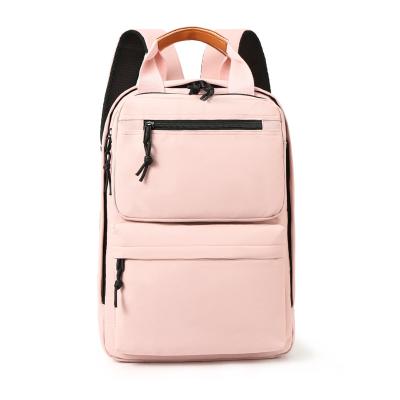 China With USB Purple Color Simple Style Anti Theft Laptop Backpack For Women for sale