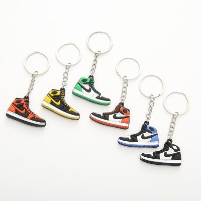 China Fashion Dropshipping Mini Keychain Key Pendant for Men and Women Colorful Sneakers Lock Basketball Shoes Chain Key Holder for sale