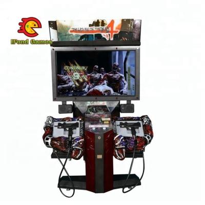 China High Quality Wooden+FRP+Steel Amusement Gun Simulator Video Chamber Of The Dead 4 Arcade Shooting Game Machine for sale