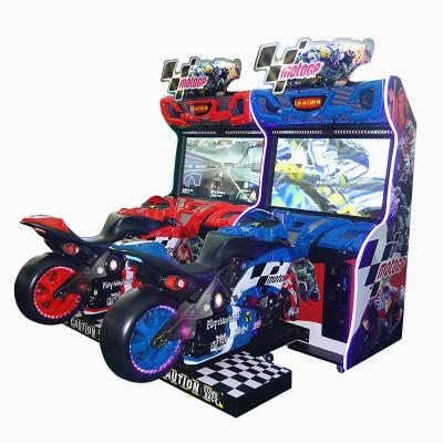 中国 Metal+acrylic+plastic indoor arcade MOTO GP coin operated motor racing simulator video game machines for adult 販売のため