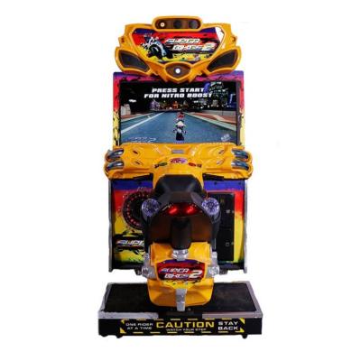 China Metal+acrylic+plastic super bike 2 arcade console ride on coin operated electric indoor car machine playground equipment for sale