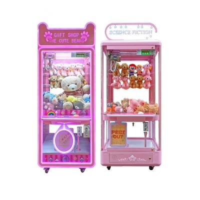 Cina Metal+acrylic+plastic big sale hot pink doll machine arcade toy vending machine claw crane machine for sale in vendita