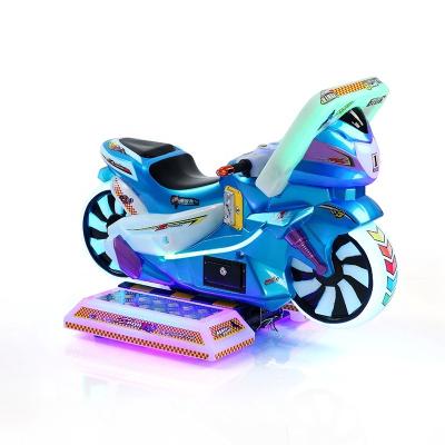 China Newest Coin Operated Metal+acrylic+plastic Children's Visual Arcade Ride Crazy Motor Bike Simulator Game Machine For Sale for sale