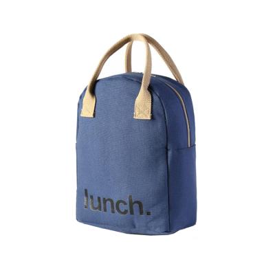 China Durable High Quality Canvas Student Cooler Bag Lunch Bag Portable Insulation Bag for sale