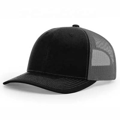 China Richardson 112 Low Profile Soft Comfortable Custom High Quality 6 Panel Pre Curved Soft Fabric Mesh Snap Back Trucker Hat for sale