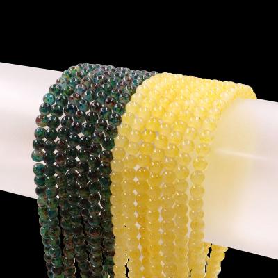 China Garment Stock /Accessories/Jewelry DIY Decoration/For Sale Glass Beads 4mm Full Hole Glass Beads Jade Jewelry Making With Holes for sale