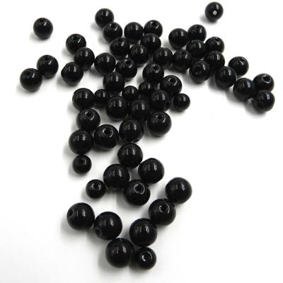 China Garment Bead 6mm Black Crystal Beads /Accessories/Jewelry DIY Decoration/Around Crystal Glass Beads For Jewelry Making for sale