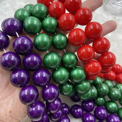 China Garment Stock /Accessories/Jewelry DIY Decoration/For Sale Colorful Glass Round 18mm Big Beads For Jewelry Making for sale