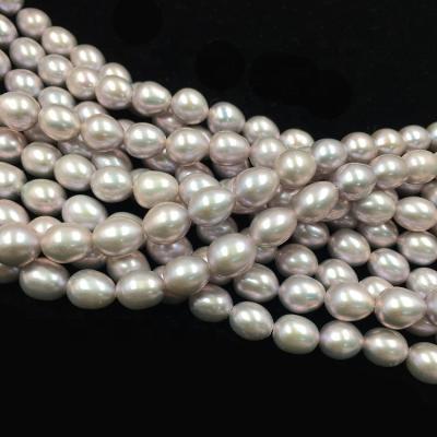 China Garment Color Loose Baroque Pearls /Accessories/Decoration 7-8mm Jewelry DIY/Freshwater Gray Pearl For 7-8mm Rice Fashion Pearl Jewelry Sets for sale