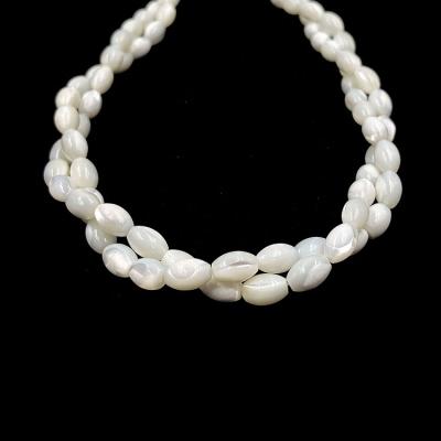 China Garment Shell Beads Making 4X7mm Rice Pearl Shell Beads /Accessories/Jewelry DIY Decoration/For Jewelry Making for sale