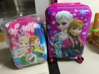 China Pink Polyester Childrens Pull Suitcases For 6 Year Olds Moistureproof for sale