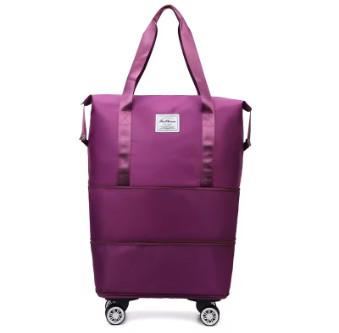 China Large Capacity Carry-On Bag Universal Wheel Multifunctional Travel Bag Multi-Layer Expansion Business Travel Duffel Bag for sale