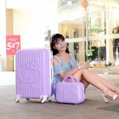 China Cat Heart Shape Travel Bag Luggage Suitcase Manufacturer 4 Wheels Trolley Travel Luggage Of Abs Luggage for sale