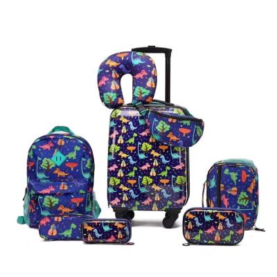 中国 Hot Selling Kids Family Set Cute School Bag On Wheels Kids Suitcase Set 販売のため