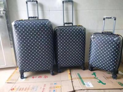 中国 Factory Custom OEM Leather Wholesale High Quality Aluminum Alloy Frame Trolley Suitcase Luxury Luggage Sets 販売のため