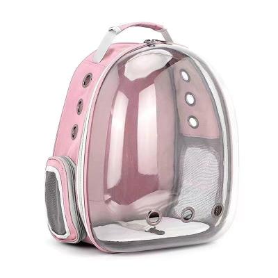 中国 Cat Bag Pet Backpack Outside Portable Transparent Space Capsule Pet Bag Cat Breathable Backpack Pet Carrier Bag 販売のため