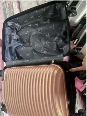 China Trolley Bag 16/20 Inches  Spinner Hard Luggage Set Surface Texture ABS New For Travel for sale