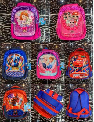 China Mixed Designs 3D Cartoon Printed Toddler Schoolbag 3 Pcs Kids Backpacks With Lunch Bag And Pencil Bag For Girls Boys for sale