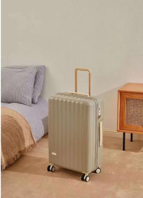 China Unisex Rolling Luggage Cabin Holiday Suitcase Set Couples Travel Anti-Fall Password Package Outing Carry On Luggage for sale