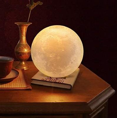 China Hot Selling Room Touch Dimmable Moon Lamp Home Decor LED Moon Lamp Night Light for sale