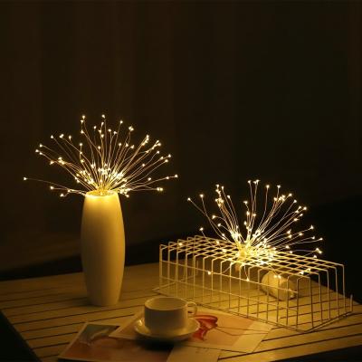 China Starburst Light Holiday Decoration Lighting Copper Wire Led Lights Solar String for sale