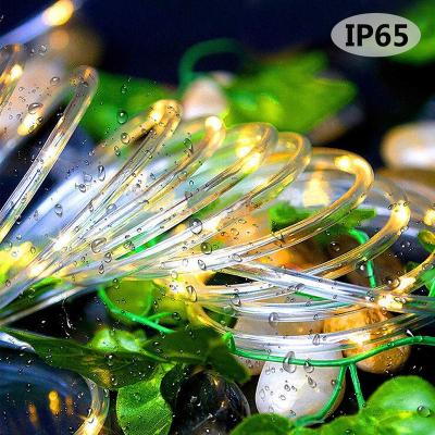 China Hesheng Solar Christmas Outdoor Decoration Outdoor Promotion Fairy Copper Wire 50 Bulb Led Solar String Light for sale