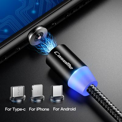 China Free Shipping Micro USB Absorption Fast Charging Cable For iPhone Magnetic Charger LED Charging Cable for sale