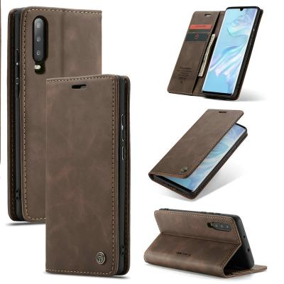 China Wallet Case For Huawei Y9s Retro Cover CaseMe PU Leather Wallet Case With Card Slots Flip Cover For Huawei Y9s Mobile Phone Case for sale