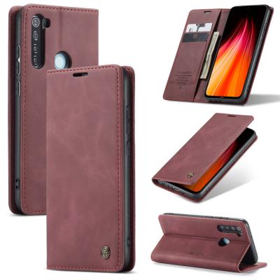 China Wallet Case For Redmi Note 8 CaseMe Retro PU Leather Wallet Case With Card Slots Flip Cover For RedMi Note 8 Cell Phone Case for sale