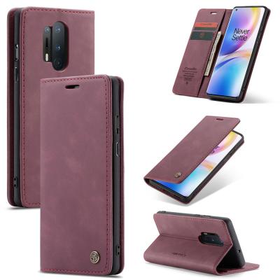 China Anti-drop CaseMe Retro For One Plus 8 Pro Cell Phone Case Covers Magnetic Holder Card Slots For One Plus 9 9r 9t 8 7pro Wallet Case for sale