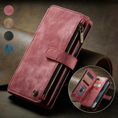 China Anti-Drop CaseMe Wallet Case For iPhone 13 Pro Max Folio Case,Magnetic Wallet 7 Card Slots Credit Card Phone Case For A51 A71 A70 A50 S21 for sale