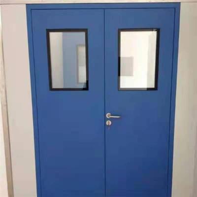 China Double Sound Insulation Cleanroom Steel Door For Pharmacy Hospital Laboratory Specification Hospital Interior Doors for sale