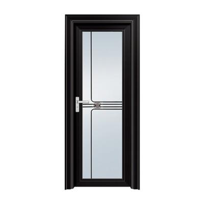 China Waterproof Tempered Glass Bathroom Door Design Aluminum Toilet Door for sale