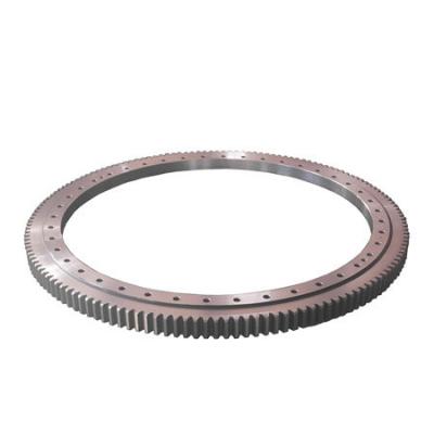 China Strong bearing capacity single row light and thin four point contact ball type bearing (QW external gear structure) slewing for sale