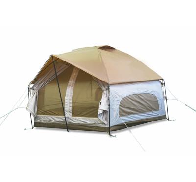 China Ripstop Yurt Waterproof Hexagonal Outdoor Aluminum Camping Tent for sale