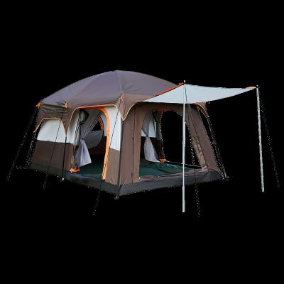 China UV-resistant portable waterproof and windproof ventilation tent for family camping for sale