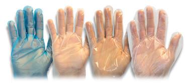 China Polyethylene (PE) Gloves TR-PE-300,most often used for light duty tasks that require frequent glove changes. for sale