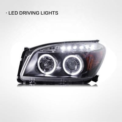 China Front Lamp For Toyota RAV 4 2009-2012 Headlight Lens Xenon Angel Eye Assembly Modified Bifocal LED Daytime Running Lights For Rav 4 Headlamp for sale