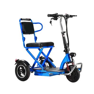 China Folding electric steel passenger 3 wheel parent child bike travel adult city outdoor ebike damping e bike for sale