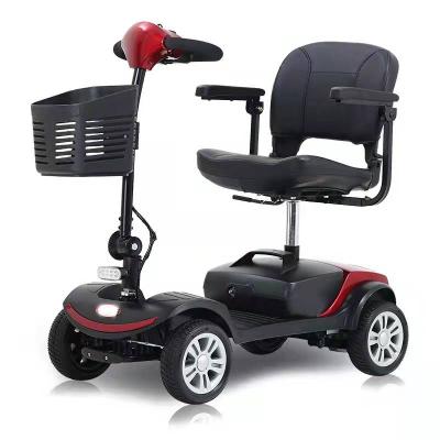 China As Shown 4 Wheel Electric Scooter Folding Dual Drive Electric Elderly Scooter Disability Scooter Car For Elderly With EEC COC for sale