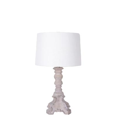 China Retro Resin Modern Modern Popular Hotel Wooden Table Lamp for sale