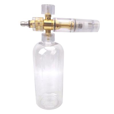 China NBT Portable Clear Foam Cannon 1L Foam Lance Bottle Car Cleaning Snow Foam Cannon Lance For Car Detailing for sale