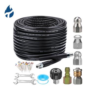 China China-chic New 5-30m High Pressure Water Cleaning Hose Car Joint Hose Cleaning Kit Sewage Jet Hose Pipe Cleaner for sale