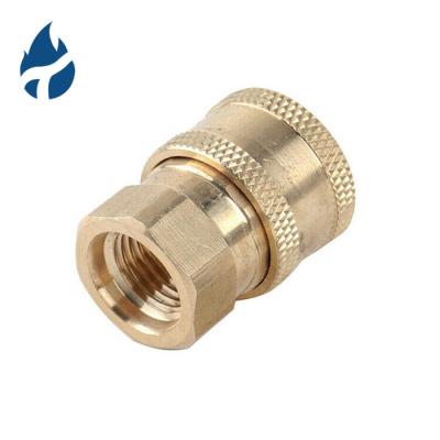 China New China-Chic High Pressure Joint Parts M14 M22 Quick Connecting Hose Fittings Car Wash Machine Brass Male Female Copper Adapter for sale