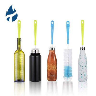 China Viable 5pcs Baby Bottle Brush Cleaning Set Anti Bacterial Hose Sports Water Bottle Glass Tube Wash Cleaner for sale