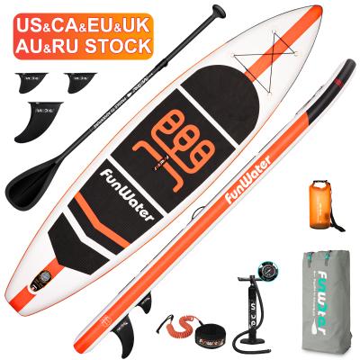 China FUNWATER Unisex Dropshipping OEM CE 11' ISUP High Quality Inflatable Surf SUP Stand Up Paddle Board Paddlesurf Soft Surfboard for sale