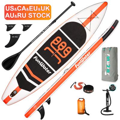 China FUNWATER OEM Unisex Dropshipping 11' wakeboard surfing paddle board Inflatable Surfboard Watersports Board supboard waterplay under for sale