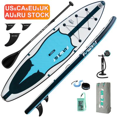 China FUNWATER Dropshipping OEM Unisex CE Blue Inflatable Paddle Board SUP 11ft stand up paddleboard paddlesurf pedal board surfboard isup for sale