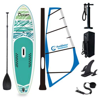 China Unisex Windsurf Board Stand Up Paddle Board Inflatable Sailing Board Windsurf Sail Wholesale for sale