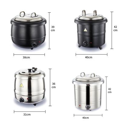 China Best Luxury Hot Selling Electric Heating Pot Buffet Container Soup Heating Stainless Steel for sale